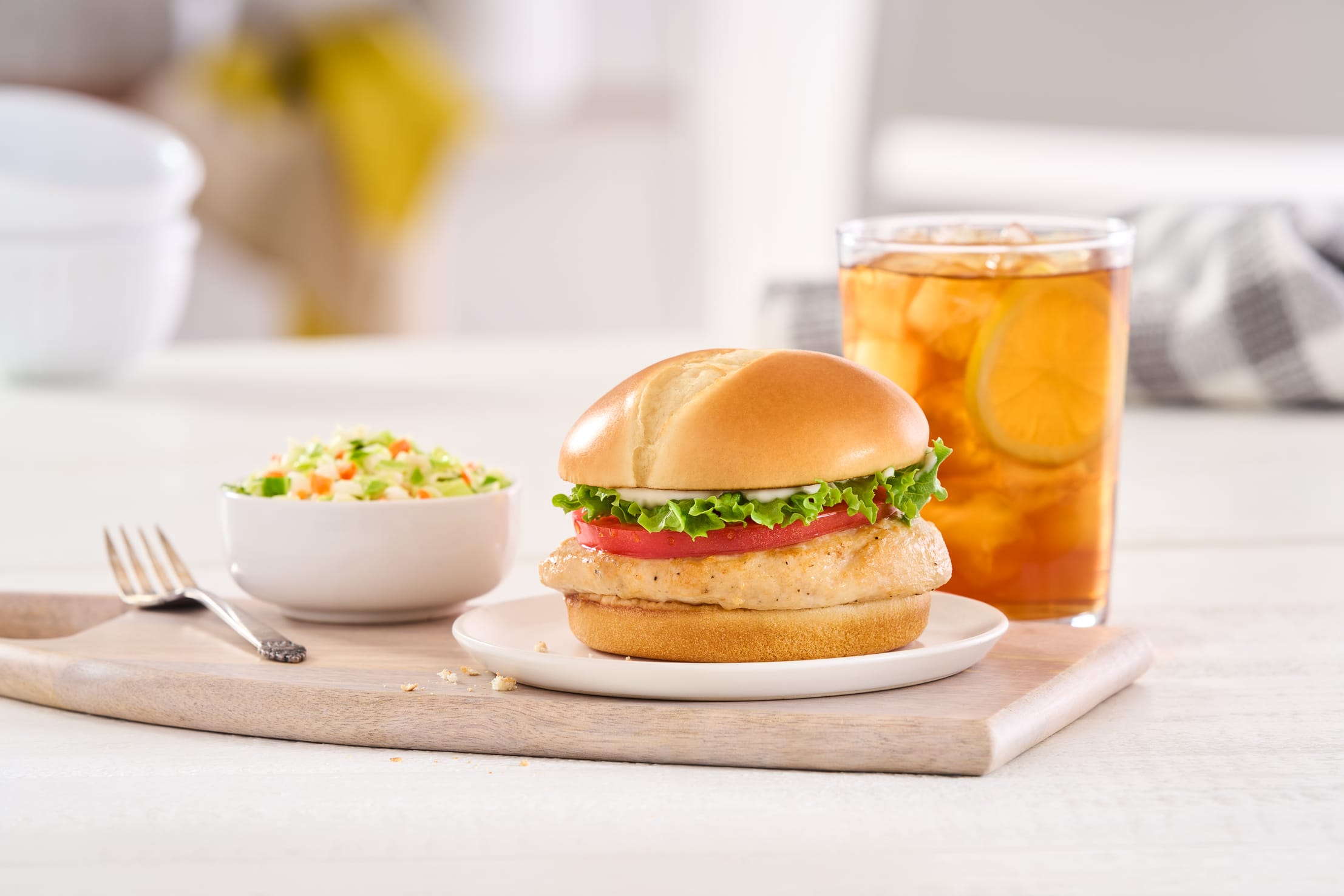 Grilled Filet Sandwich Combo with slaw & sweet tea