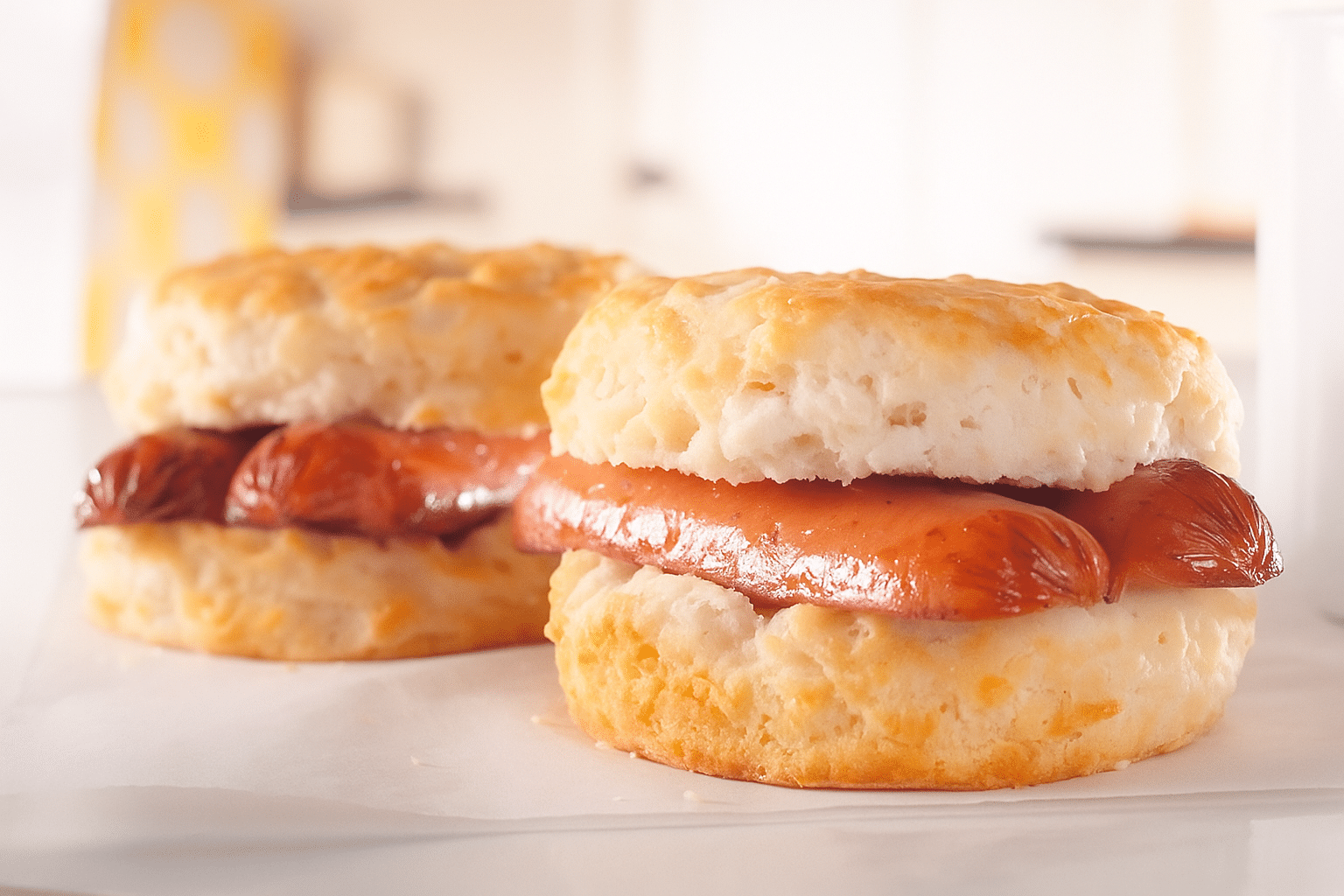 2 for $5 smoked sausage biscuit